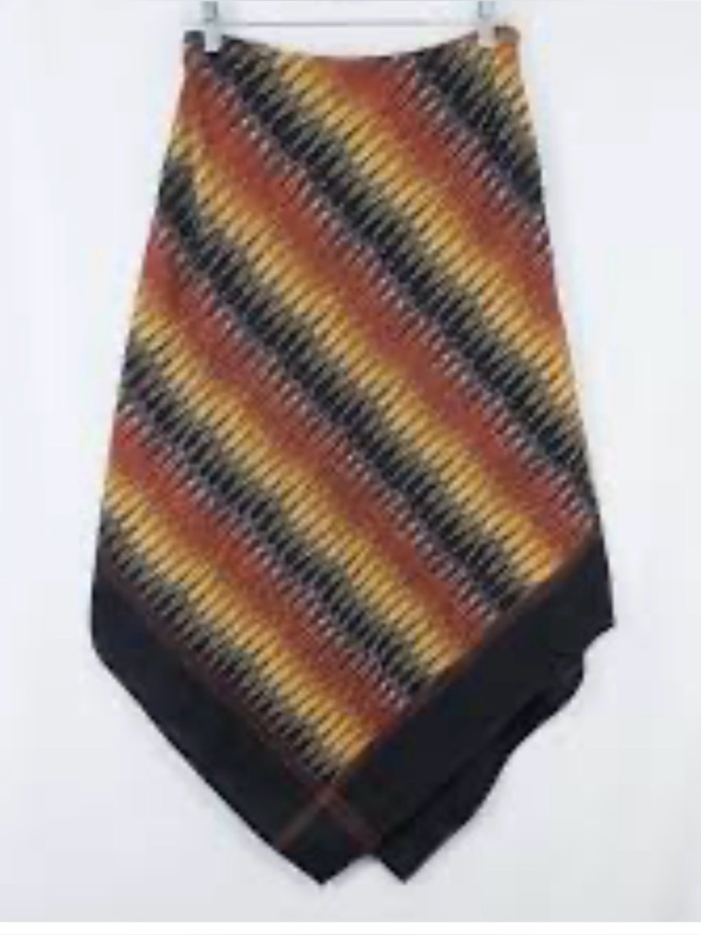 Vintage Jones New York sport 100% cotton space dyed handkerchief hem Y2K skirt